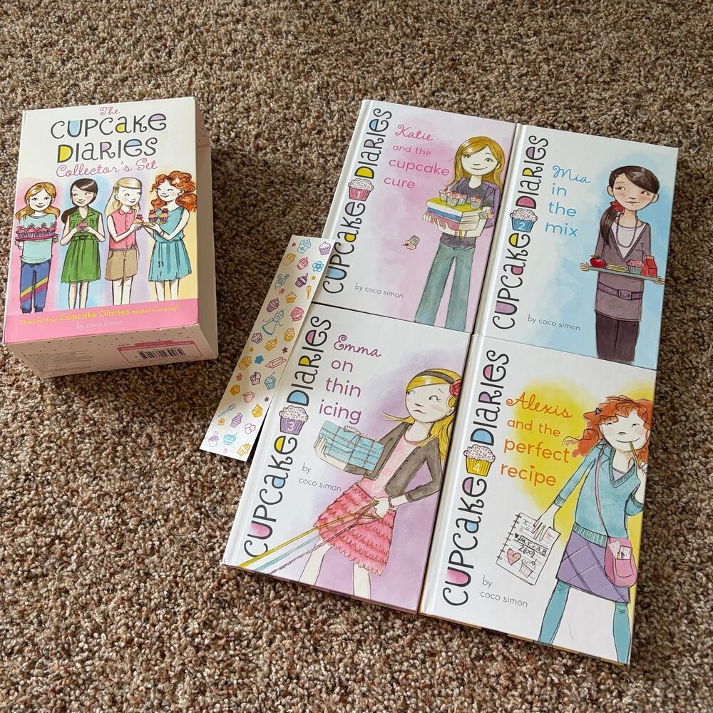 The Cupcake Diaries Collection Books 1-4 Coco Simon Boxed Set Middle School - Picture 2 of 3